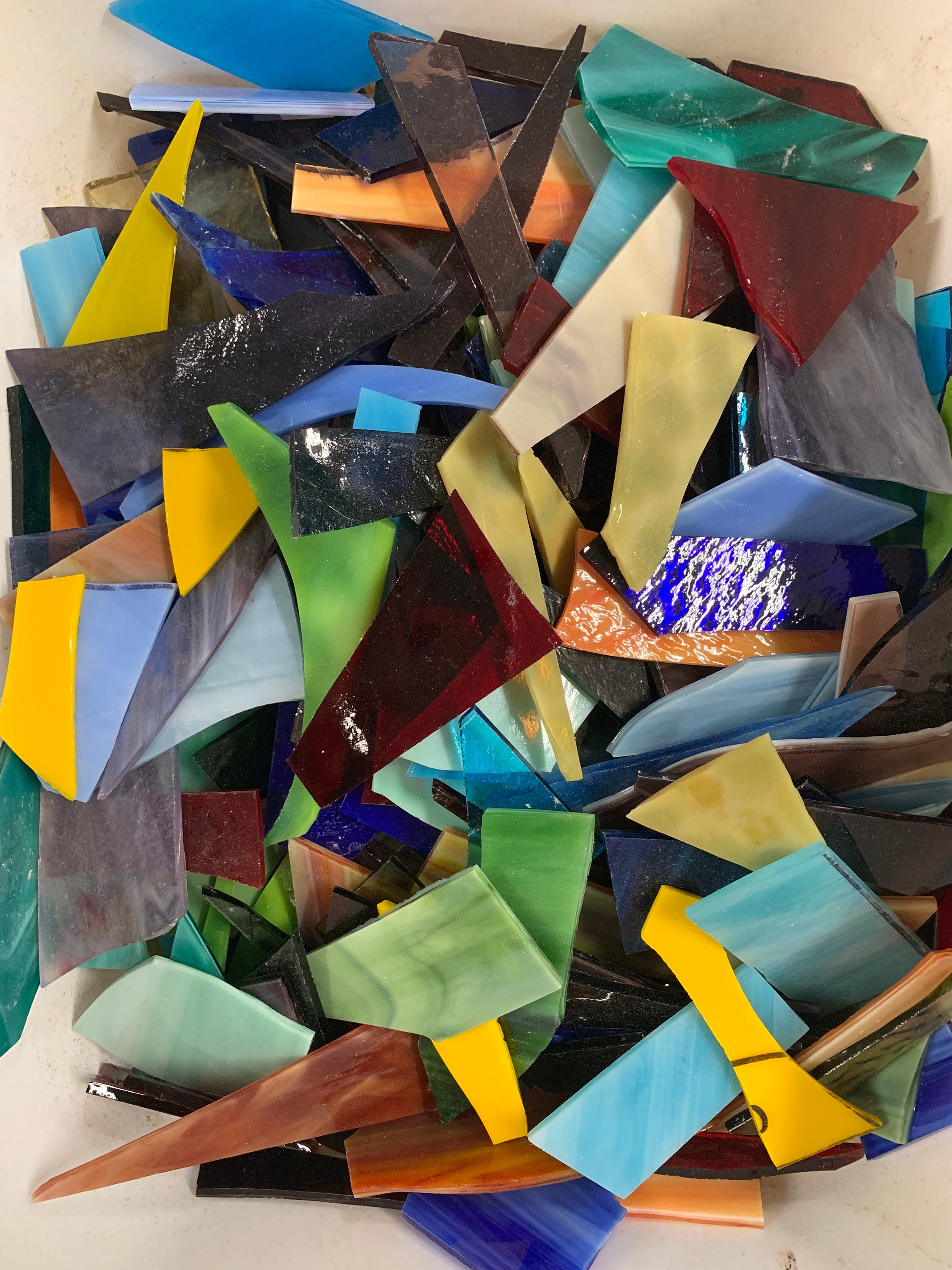 Stained Glass Scraps for sale Only 3 left at 70