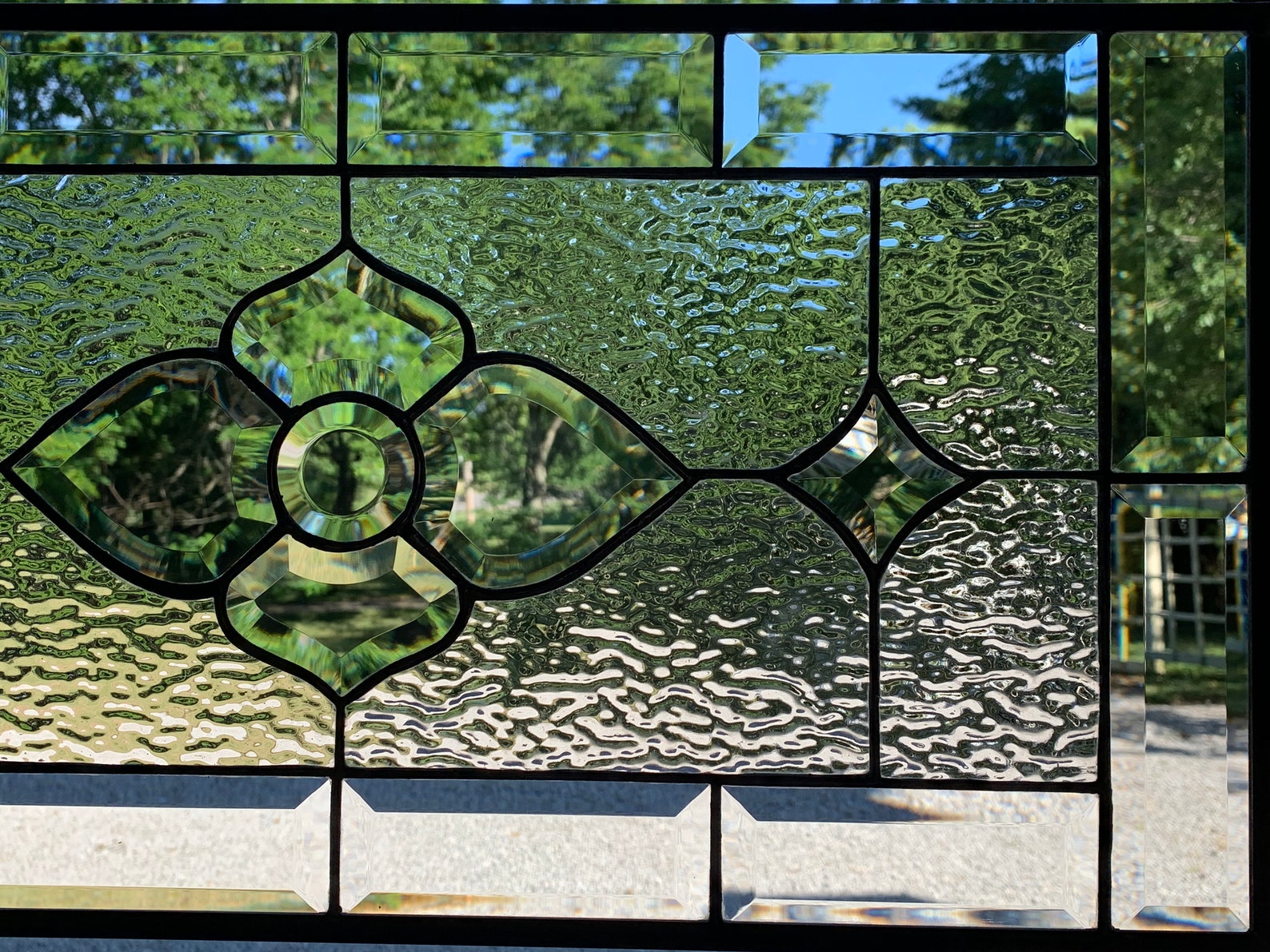 Stained Glass Transom 136BC 12.5 X 24.5 Etsy