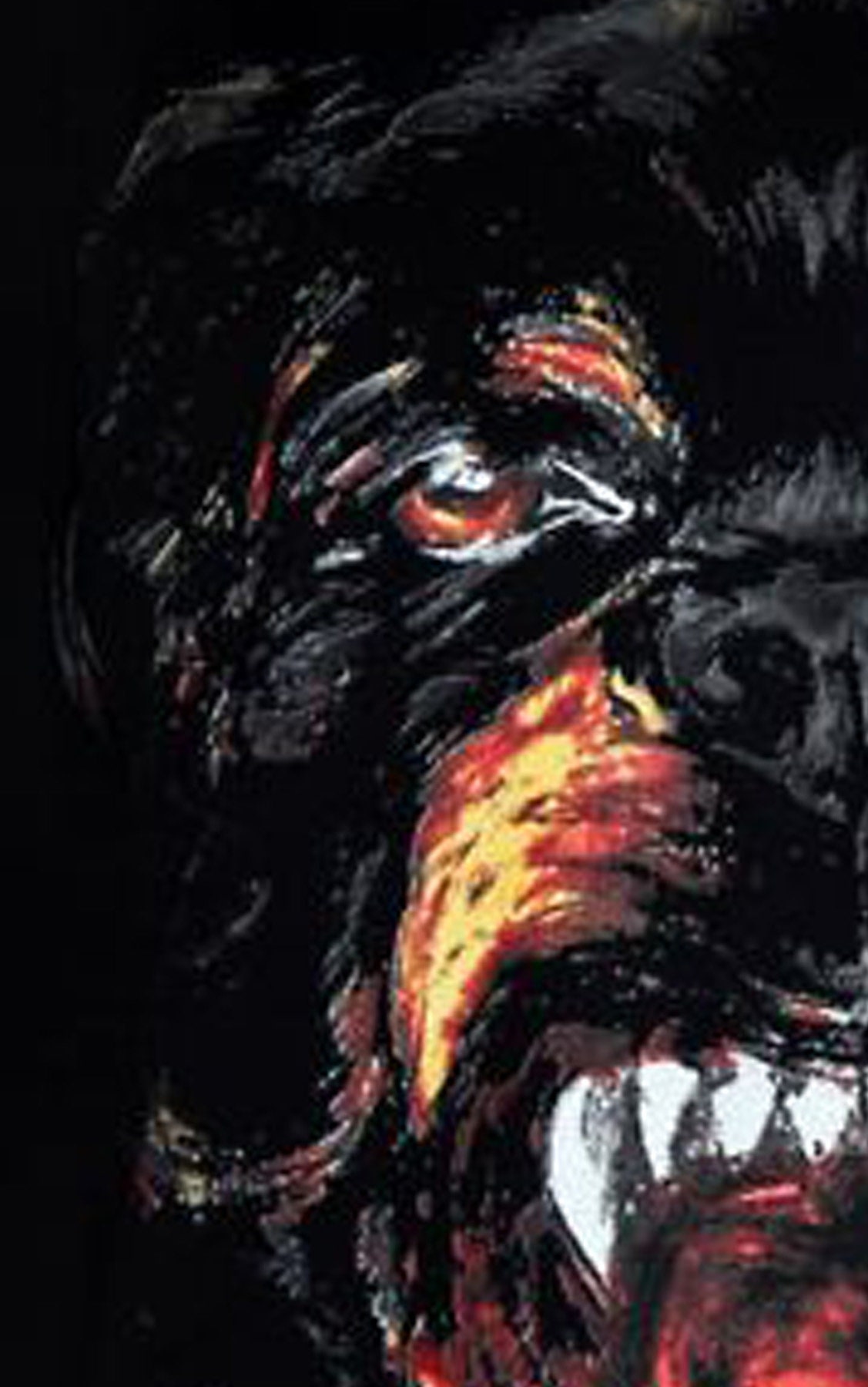 Rottweiler Dog Mouth Teeth Givenchy Print Canvas Wall Art Etsy Hong Kong