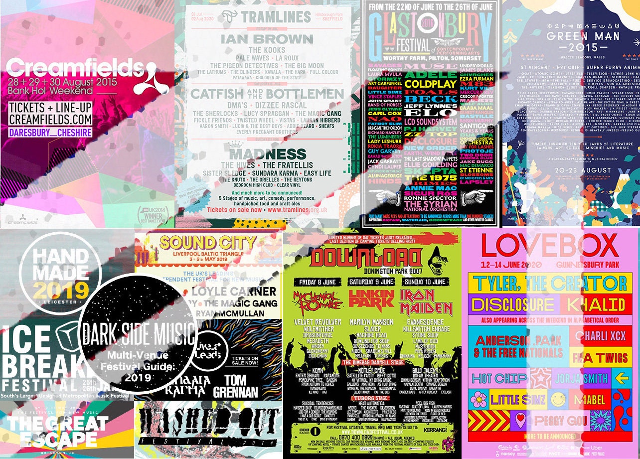 Best of British Music Festival Goer Flyer Rock Indie Lover Etsy UK