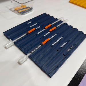 Botox & Filler Syringe Tray For Aesthetic Injectors w/ Customizable Labels | MedSpa Syringe Organizer