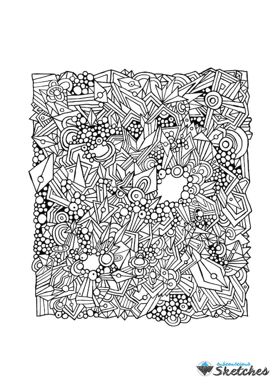 Abstracts: Colouring Book For Adults (Colouring Books For Adults