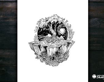 Tree art / Coloring Page / Gift ideas / Adult Coloring Pages / Halloween spooky, tree colouring / Instant digital download / PDF