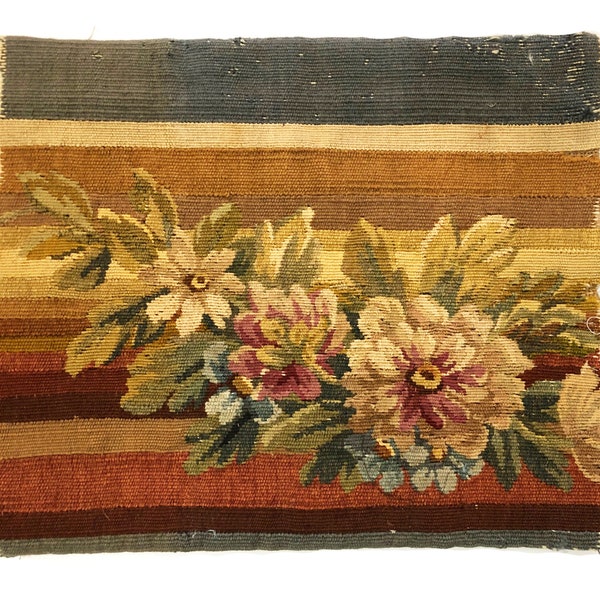 18th Century French Aubusson Tapestry  (for pillow)