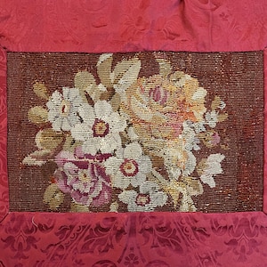 Gobelin francuski Aubusson z XIX wieku na poduszki (dostępne 2 sztuki)