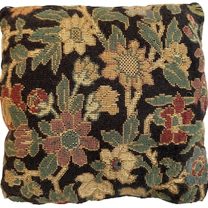 19th century American Needlepoint Pillow