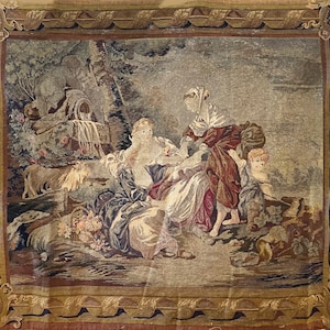 19th C. French Needlepoint Tapestry