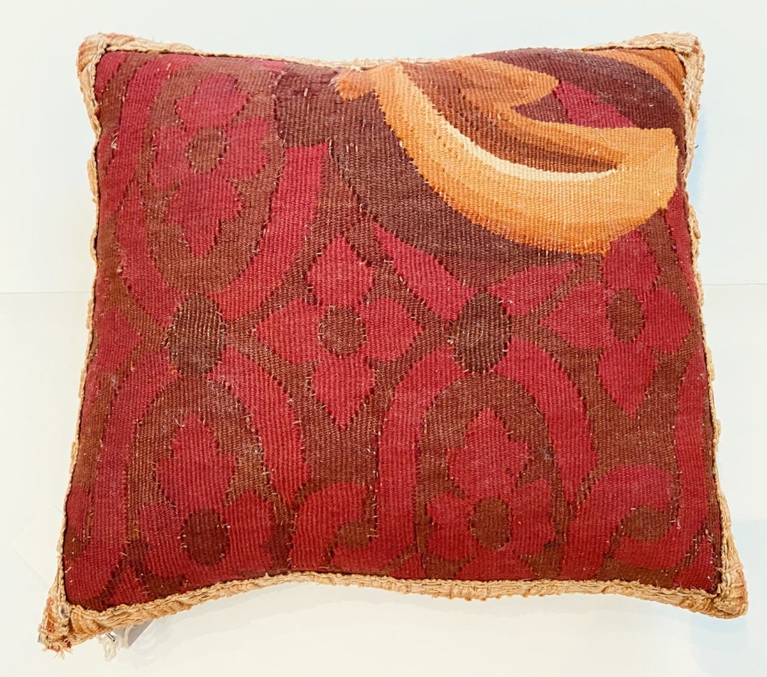 19th Century Aubusson Pillow Etsy