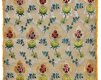 18th Century Russian Silk Woven Embroidery