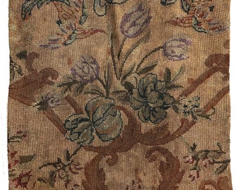 18th Century French Needlepoint Pillowcase