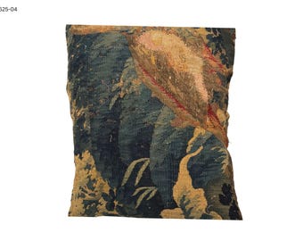 17th Century English Needlepoint Pillow Cover