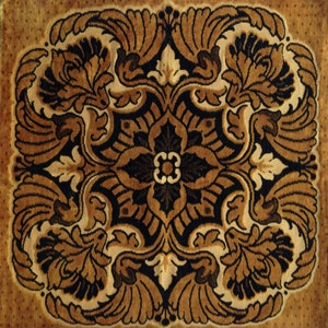 20th Century European Floral Cut Velvet Textile