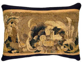 16th Century Brussels Tapestry Pillow