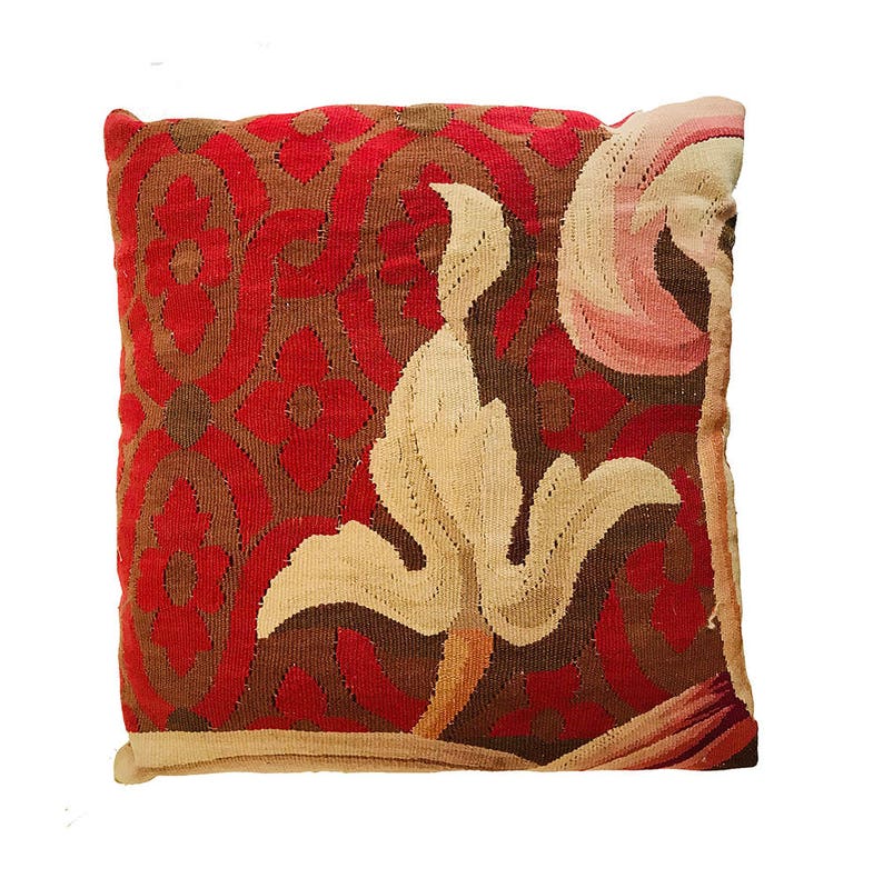 19th Century Aubusson Pillow Etsy