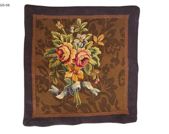 19th Century French Needlepoint Pillow Cover