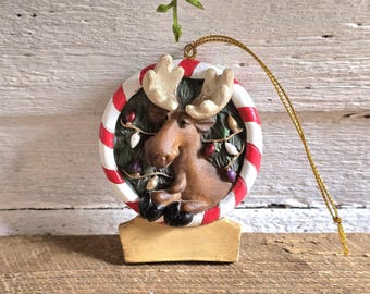 Moose Personalized Christmas Tree Ornament Big Sky Carvers Mountain Mooses by Phyllis Driscoll