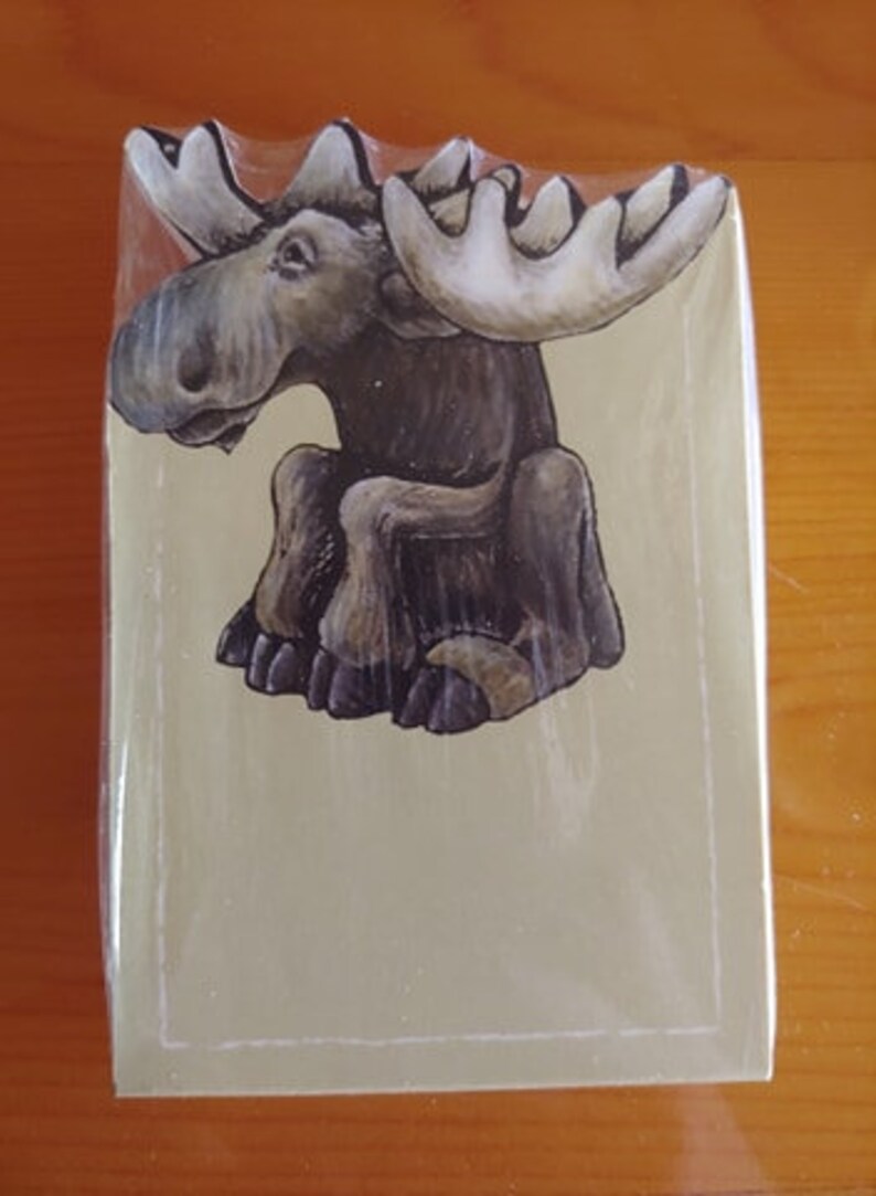 Small Sitting Moose Notepad Big Sky Carvers Bearfoots Mountain Mooses by Phyllis Driscoll