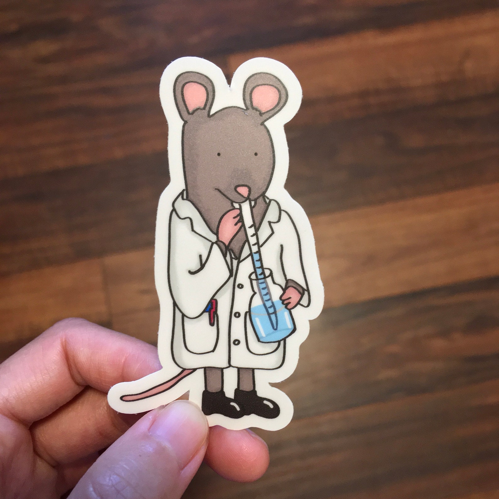 Mouse Mouth Pipetting Vinyl Sticker Etsy