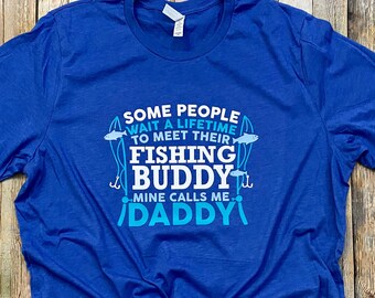 Daddys Fishing Buddy Shirt, Fishing Buddy Baby Announcement, Gift for Dad from Kids, Gift for Fisherman, Fathers Day Gift, Dads Fishing Bud