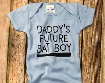 Daddys Future Bat Boy Shirt for Baseball Lover, Gift for New Dad, Gender Reveal Shirt
