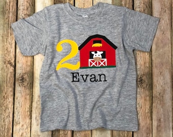 Personalized Barnyard Bash Farm Themed Birthday Shirt