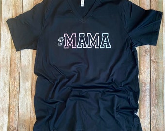 Mothers Day Gift, #MAMA Shirt, Pastel Mama Shirt, New Mom Gift, Gift for Mom, New Mom Shirt, Graphic Tees for Mom, Unique Graphic Tees