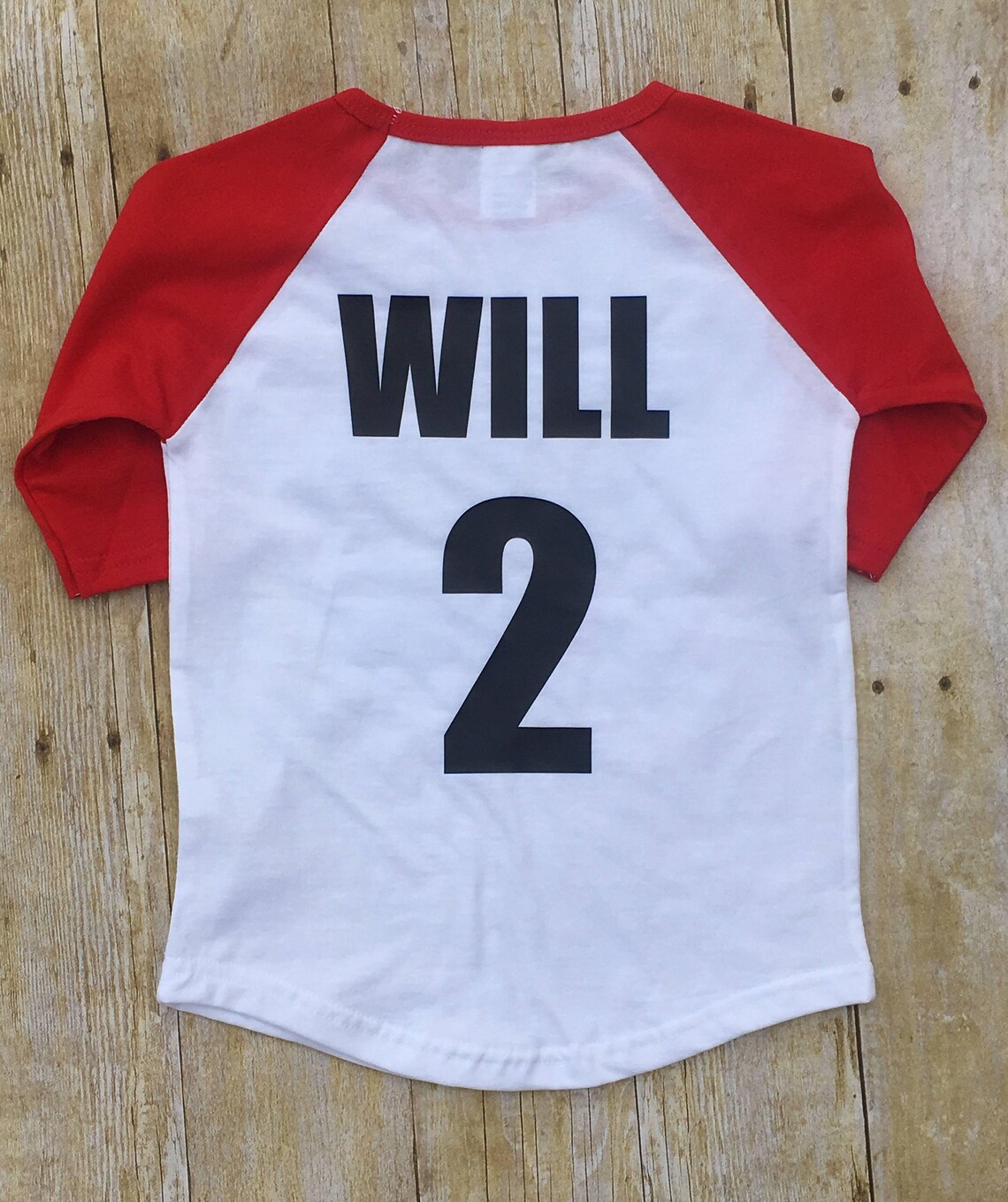 Two Shirt For Second Birthday Party Custom 2 Year Old Raglan Etsy