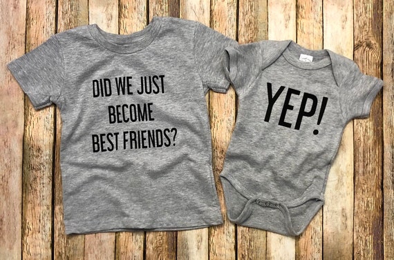 Did We Just Become Best Friends Matching Sibling Shirts Gift - Etsy