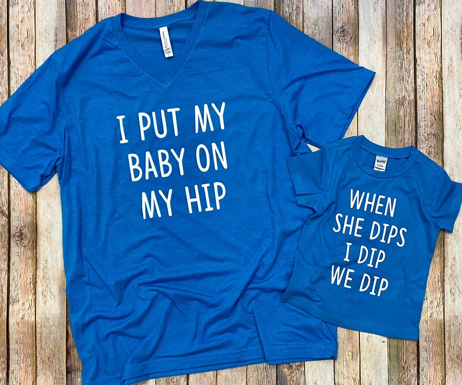 I Put My Baby On My Hip Funny Mommy and Baby Shirt Set Put My Etsy.de