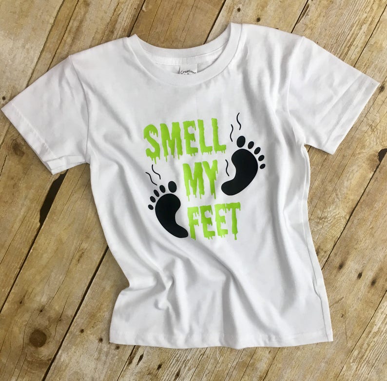 Smell My Feet Funny Halloween Shirt for Toddler, Trick or Treat Tee image 4