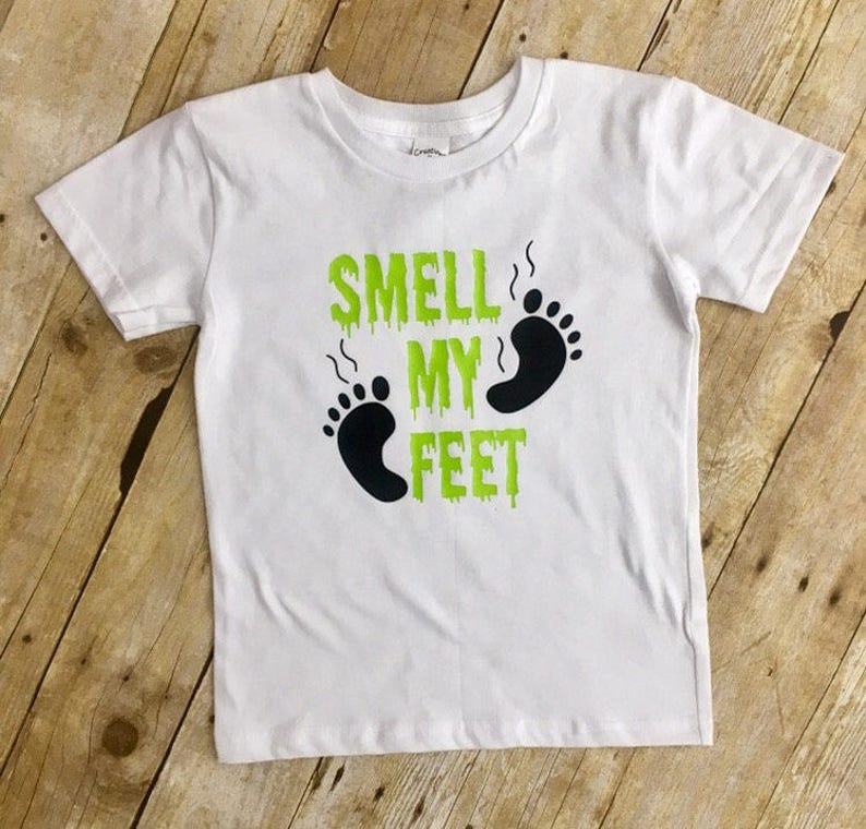 Smell My Feet Funny Halloween Shirt for Toddler, Trick or Treat Tee image 5