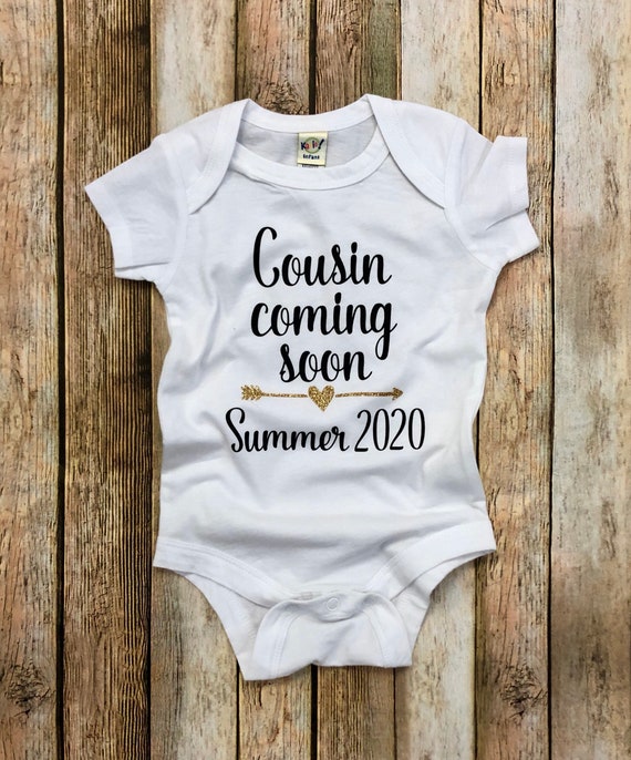 Hello Cousin Baby Romper Announcement Coming 2020
