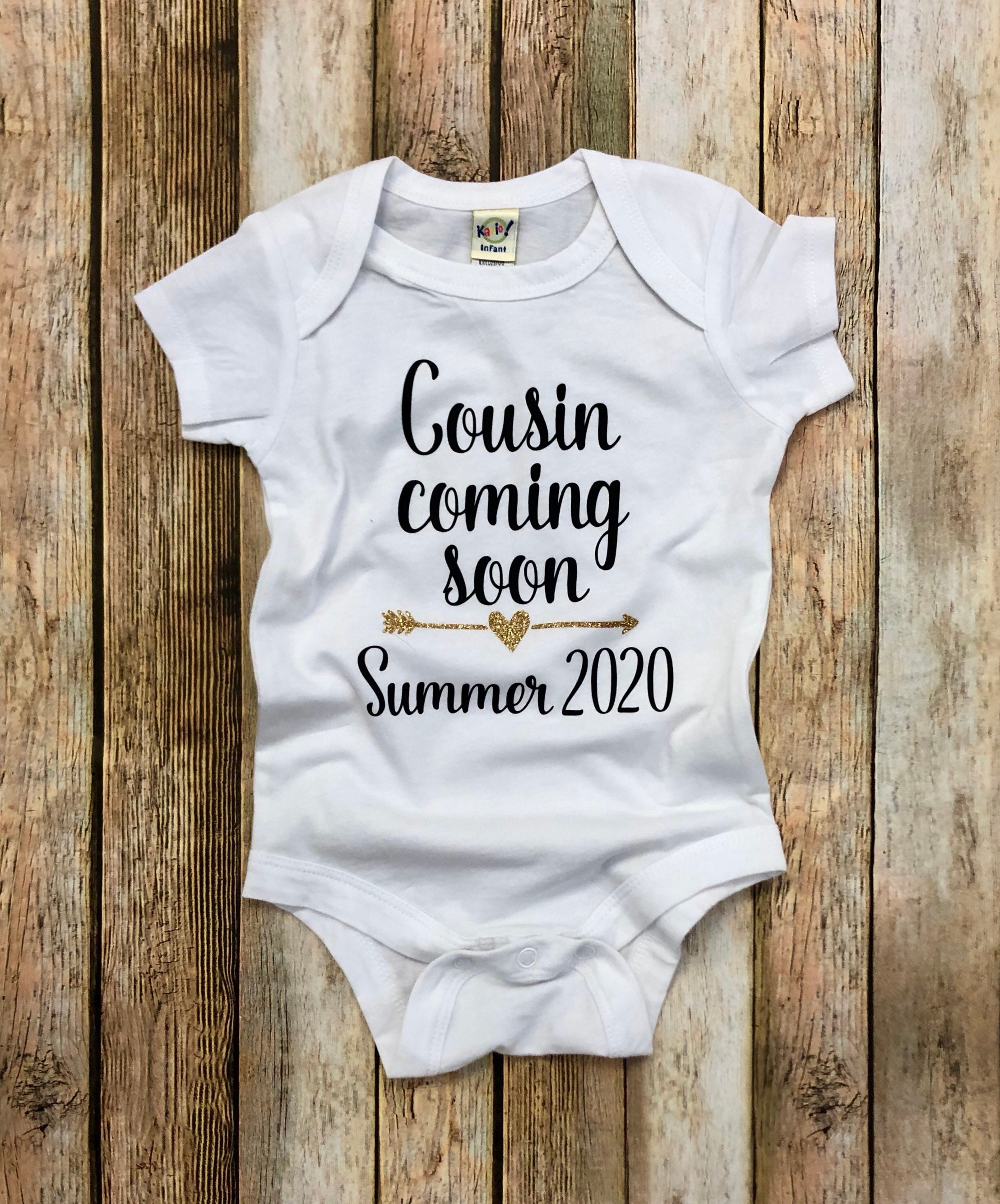 Custom Cousin Coming Soon Baby Announcement New Cousin Gift Etsy