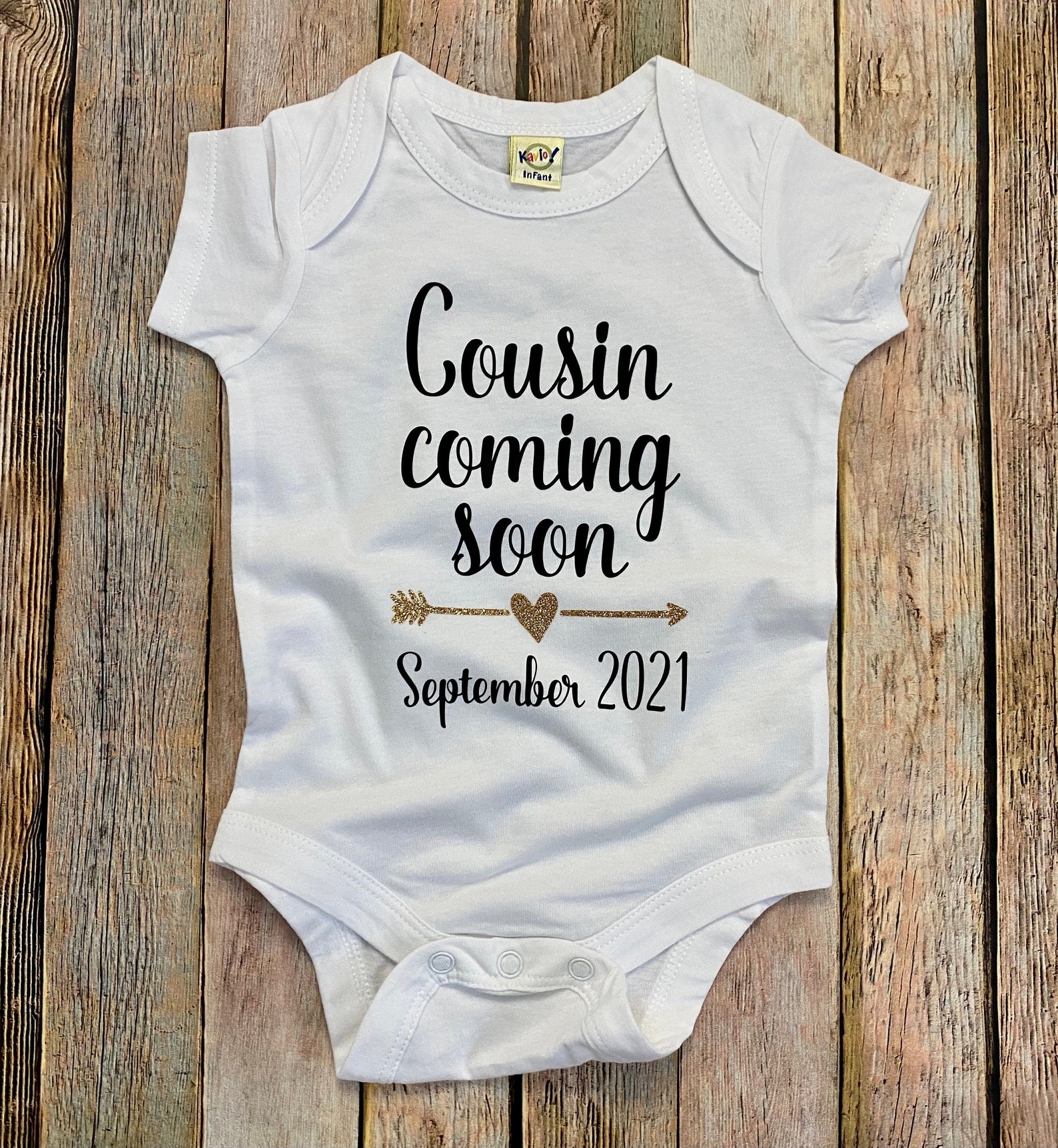 Custom Cousin Coming Soon Baby Announcement New Cousin Gift Etsy
