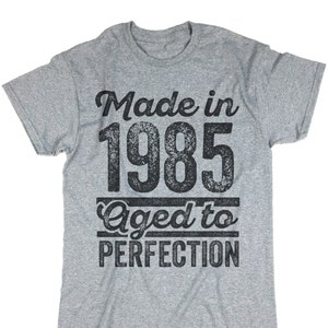 Made In Custom Year Aged To Perfection Shirt. Birthday Tee. Personalized T-shirt. Gift For Him. Birth Year Shirt Birthday Tee.
