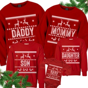 Ugly Christmas Sweaters. Matching Christmas Sweatshirts. Custom Family Christmas Shirts. Tacky Outfits. Bodysuit. Toddler Youth Kids Adult. image 1