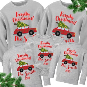 Family Christmas Sweaters. Matching Christmas Sweatshirts. Custom Family Christmas 2023. Tacky Outfits. Bodysuit. Toddler Youth Kids Adult image 3