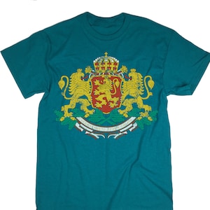 Bulgaria Shirt. Coat Of Arms. Patriotic Tee. Unisex Shirt. Vintage Look.