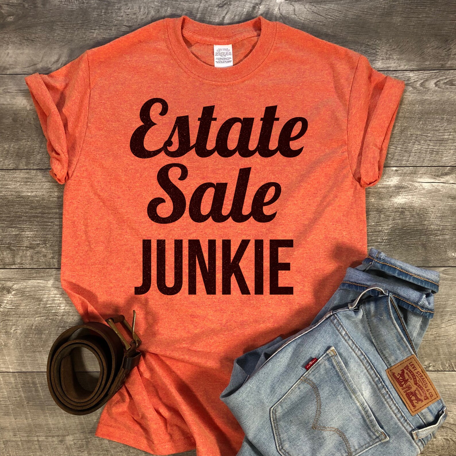 Estate Sale Junkie Tshirt. Antique Sale Shirt. Yard Sale Etsy