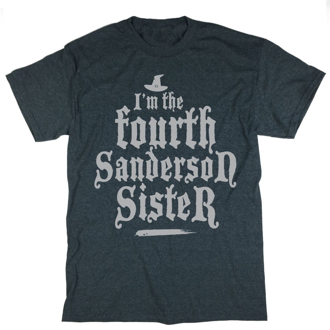 Hocus Pocus Halloween T-Shirt Women's - Sanderson Sisters Movie Shirt, Funny Letter Print, Gray, Small