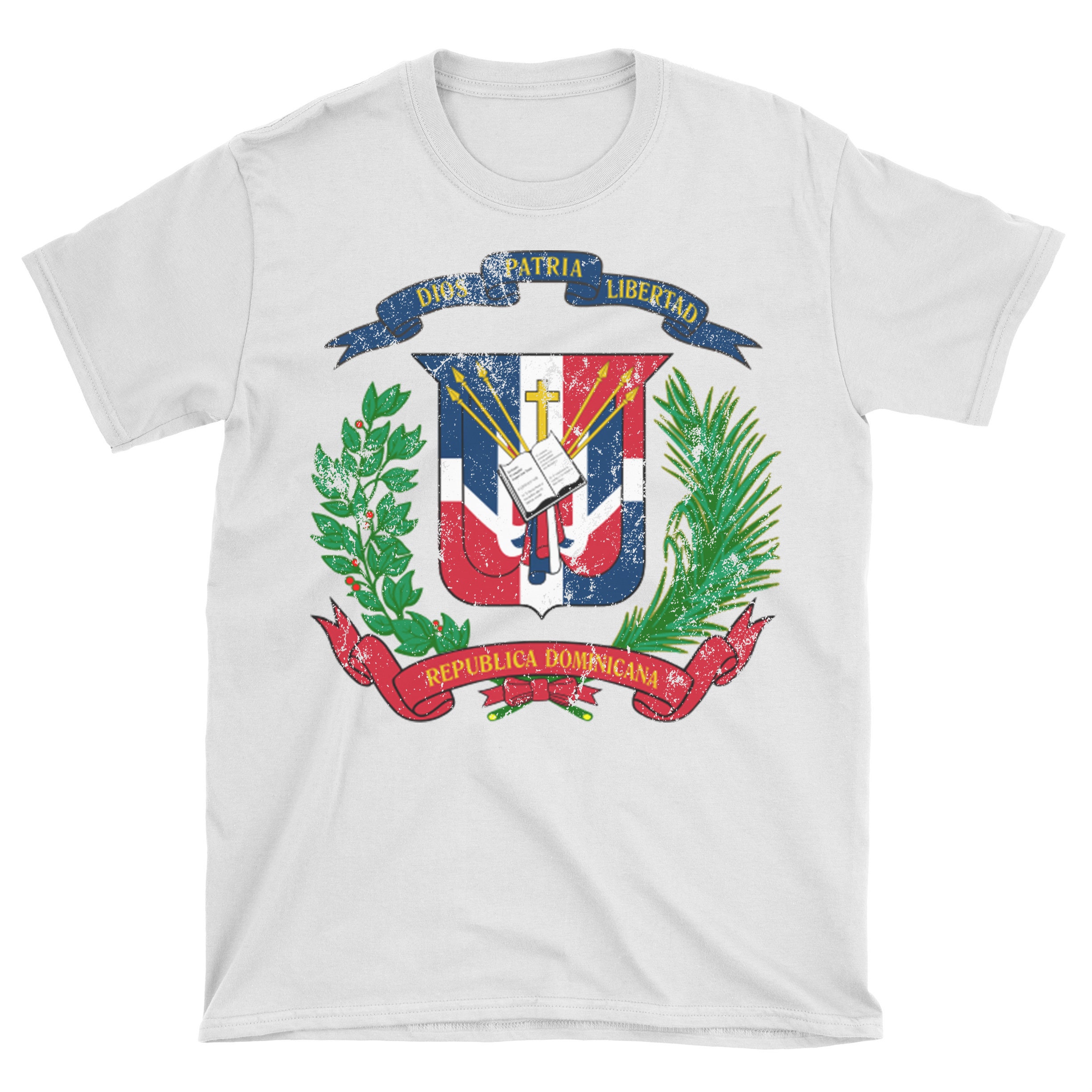 Camisa República Dominicana. Camiseta Escudo de armas. Etsy