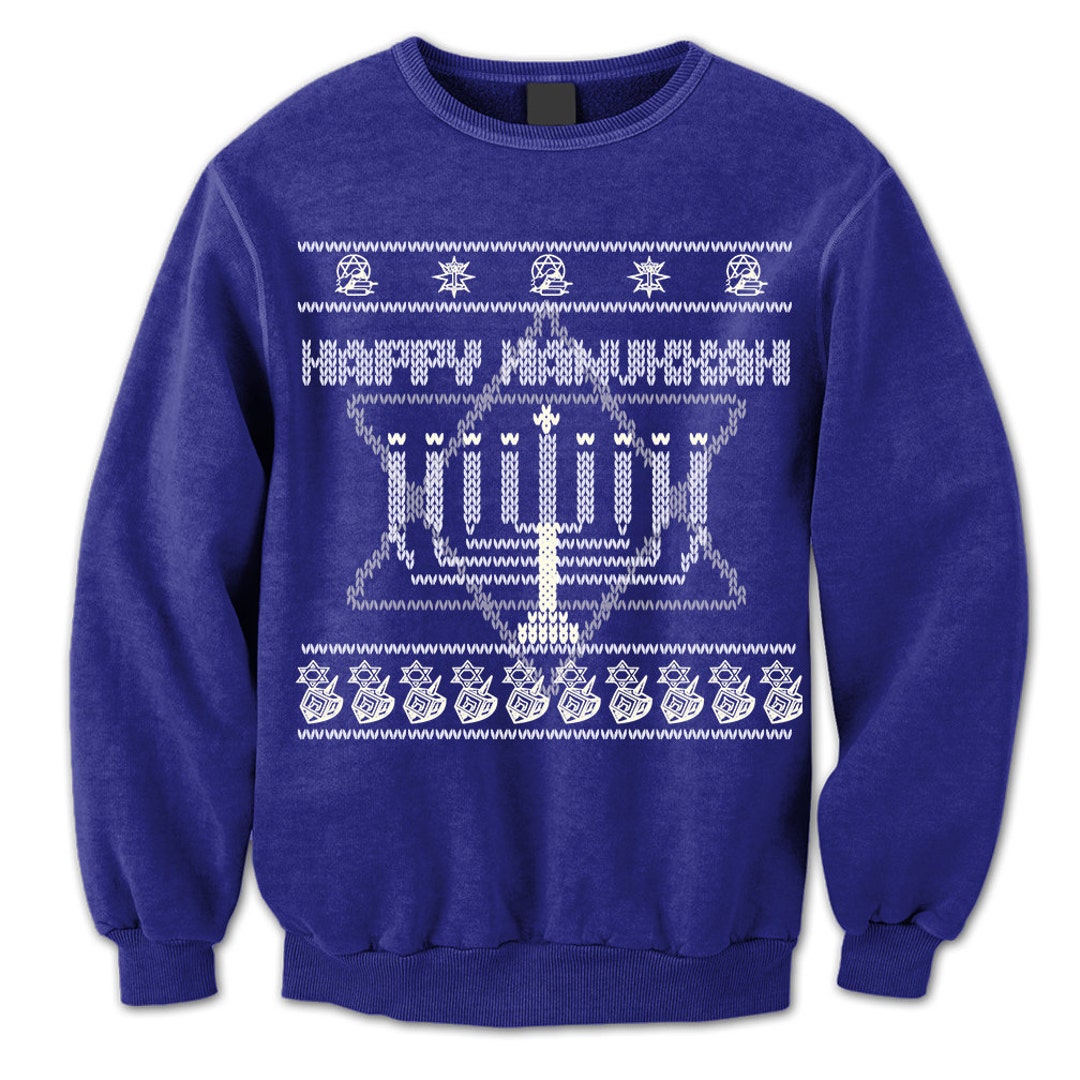 Happy Hanukkah Sweater. Holiday of Light Sweatshirt. Candle. Jewish ...