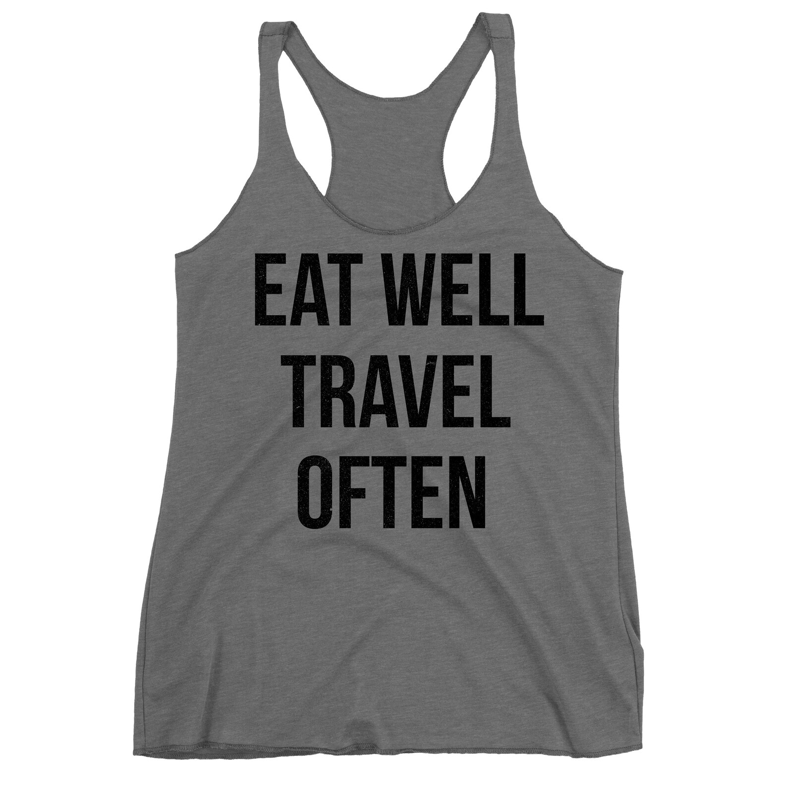 Inspirational Travel Tank Top. Eat Well Travel Often Tank Top. Etsy