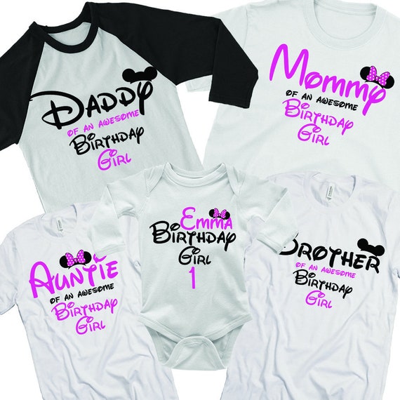 first birthday matching shirts