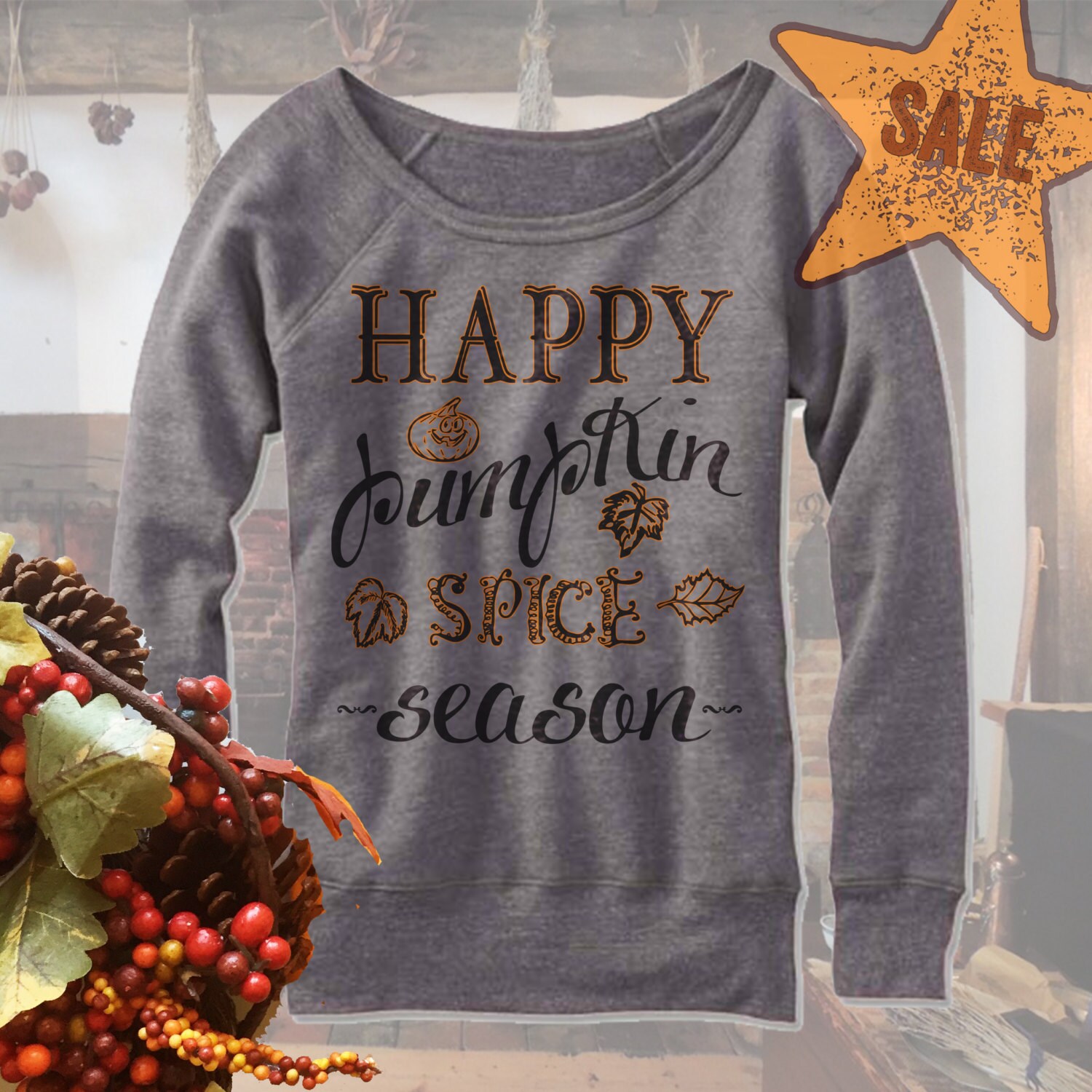 Happy Pumpkin Spice Season Sweatshirt. Fall Sweater. Autumn. - Etsy