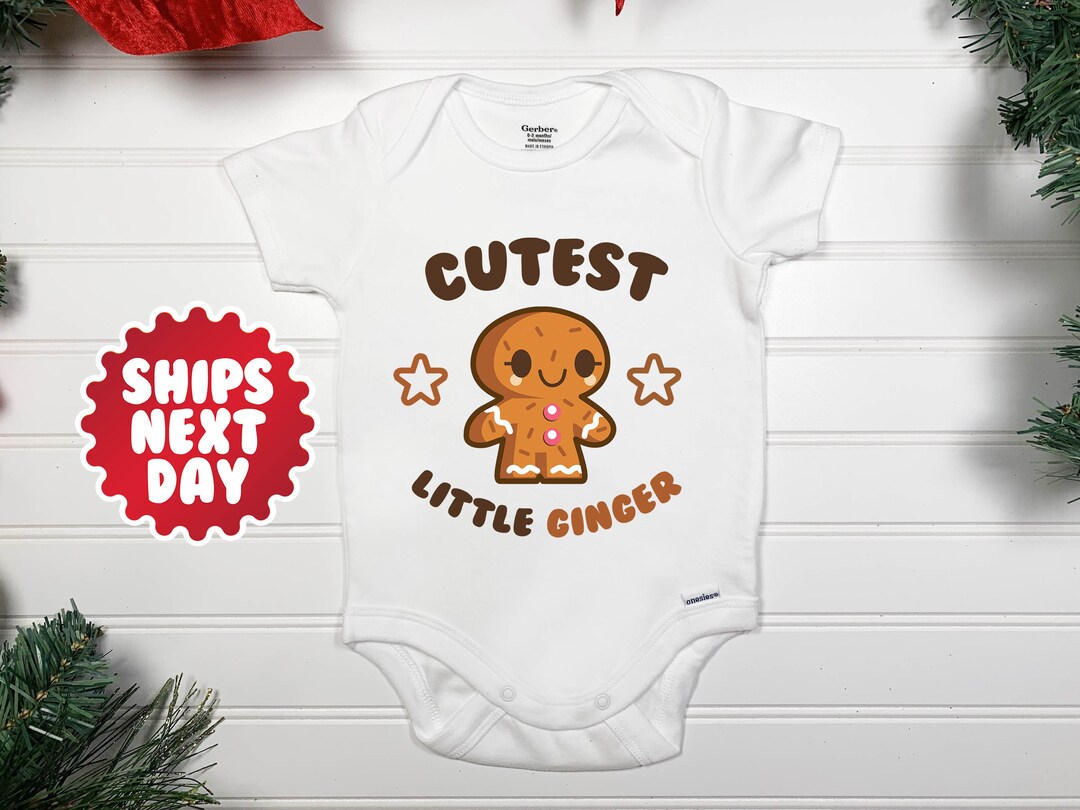 Cutest Little Ginger Onesie® Christmas Baby Bodysuit Etsy