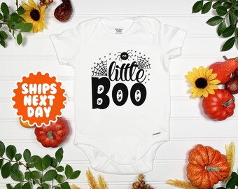 Little Boo Halloween Onesie®: Retro Baby Bodysuit