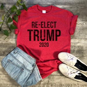 Re-elect Trump 2020 T-shirt. Make America Great. Trump Shirt. Republican Shirt. I Love Trump Shirt. image 3