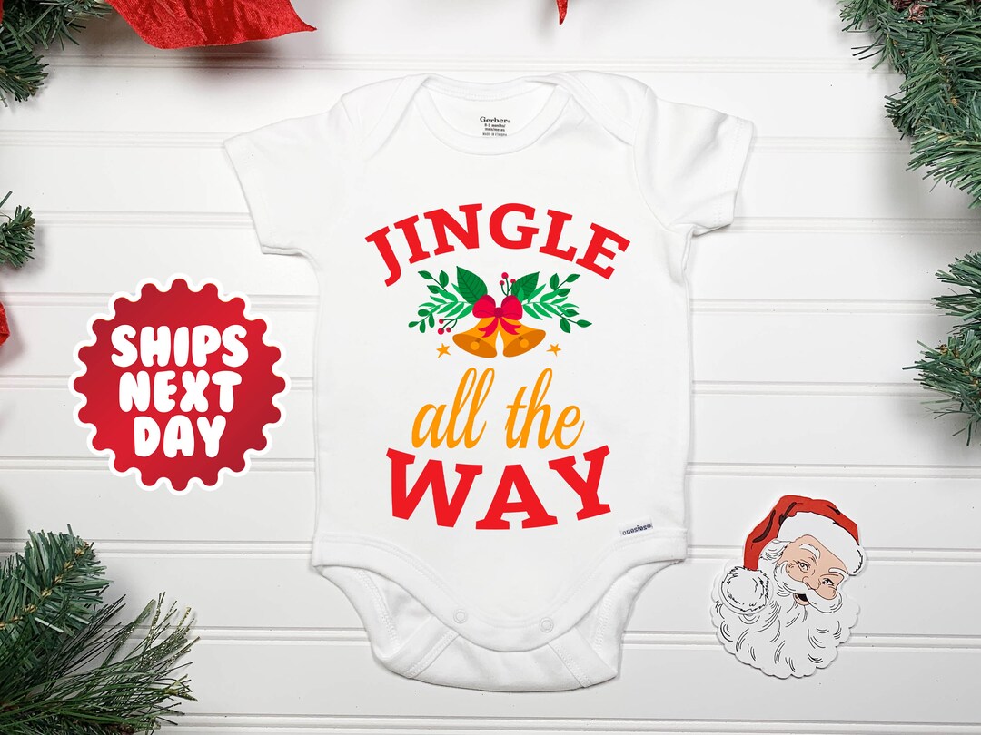 Jingle All the Way Baby Onesie® Christmas Vacation Bodysuit Christmas