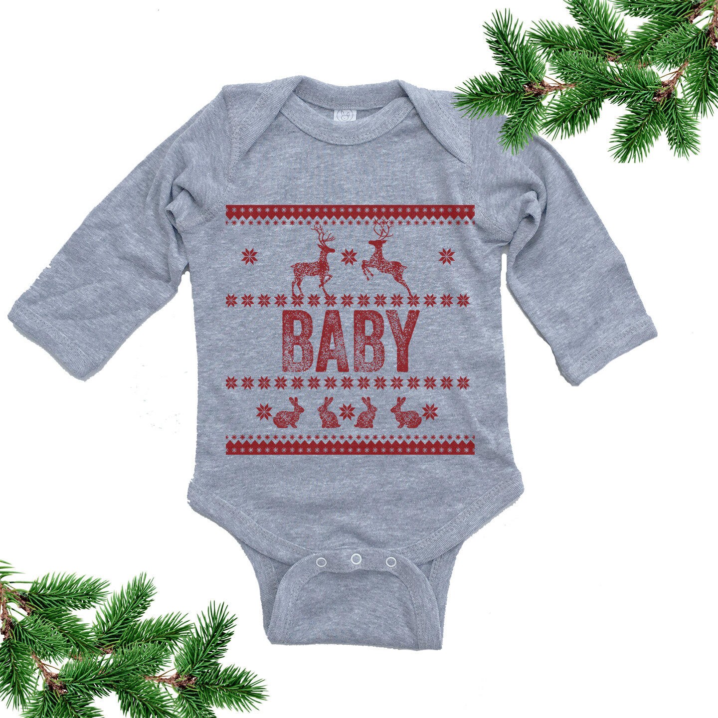 Funny Baby Christmas Costume. Ugly Sweater Baby Bodysuit. Christmas Baby. One piece. Ugly Sweater Contest. Baby. Newborn. Long Sleeve Baby Etsy